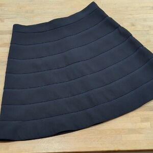 Theory Navy Blue A Line Mini Skirt Size 4